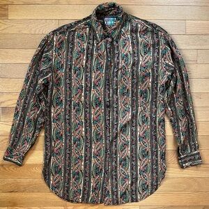 Paris Sport Club Paisley Shirt in Size S